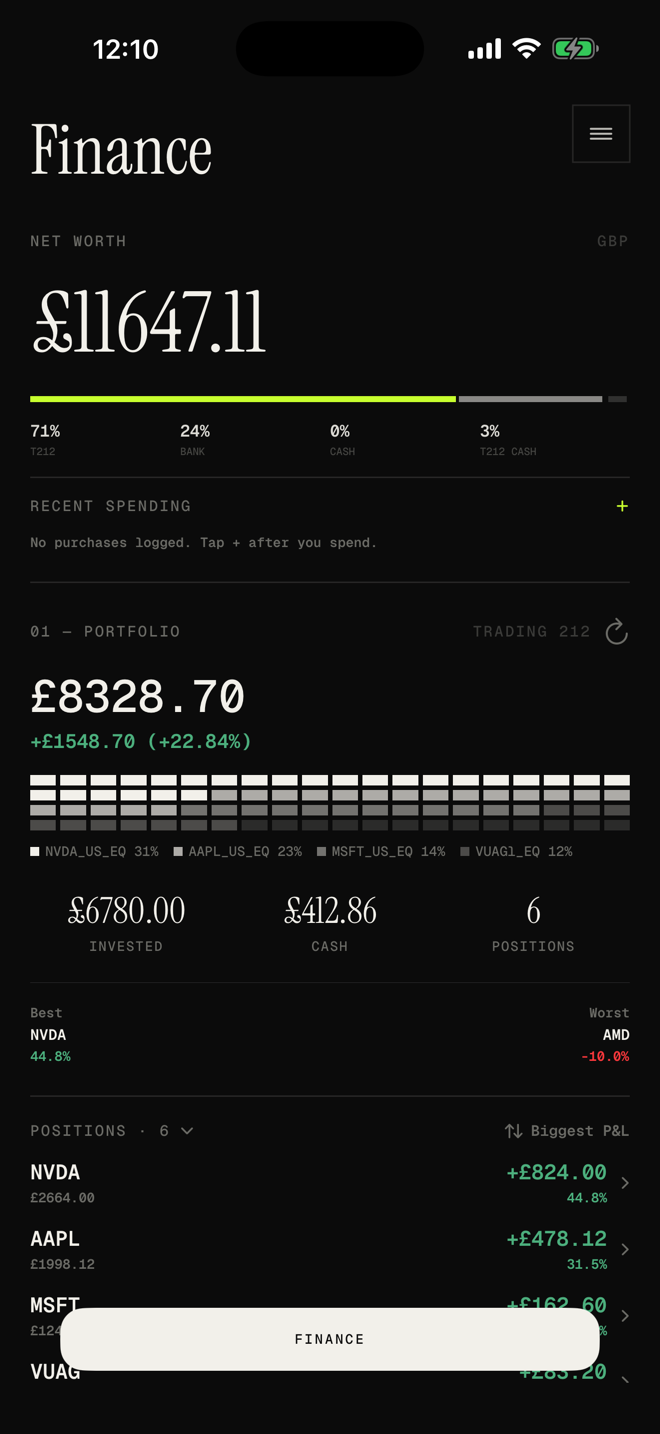 Kassi Finance screen